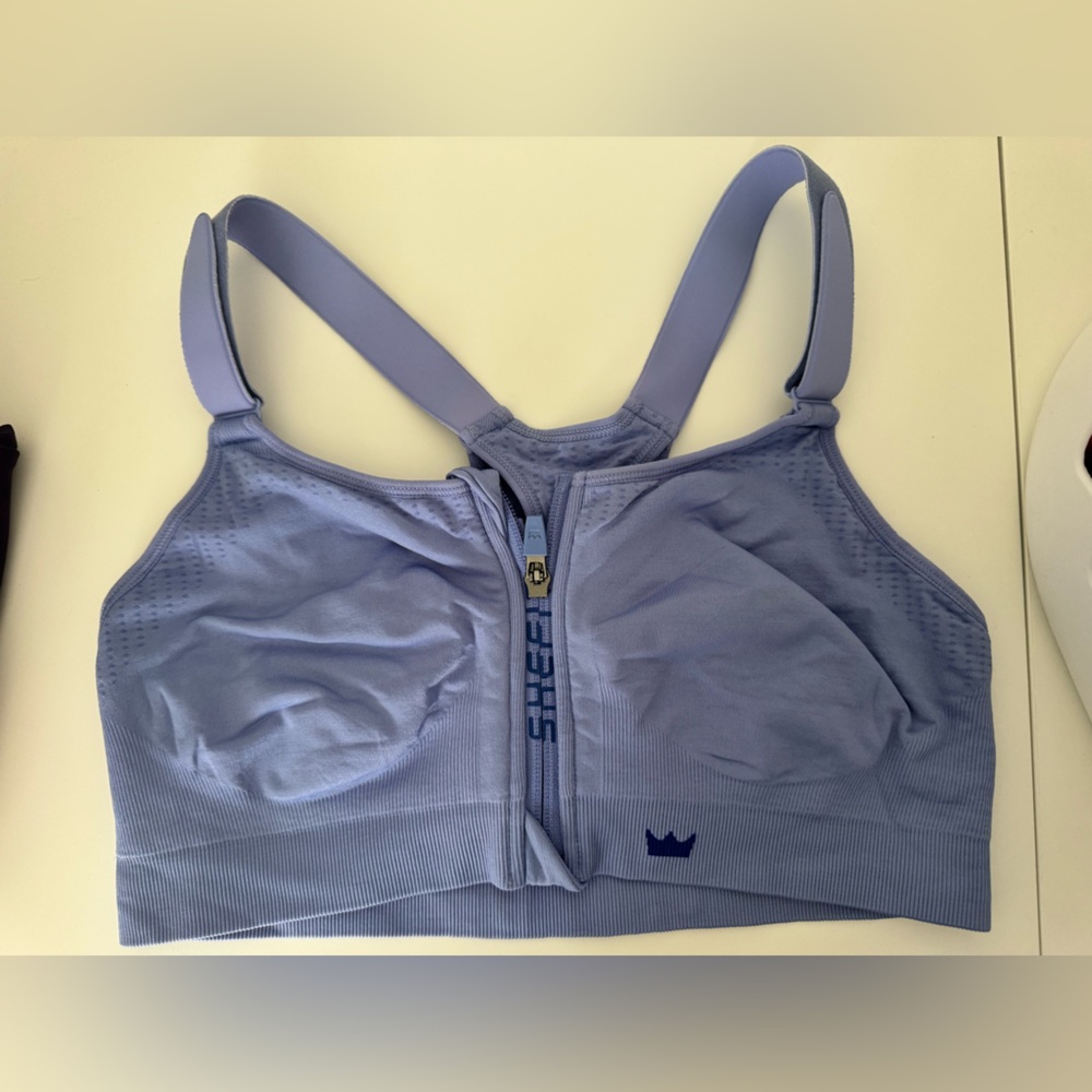 SHEFIT low impact Luxe purple adjustable bra